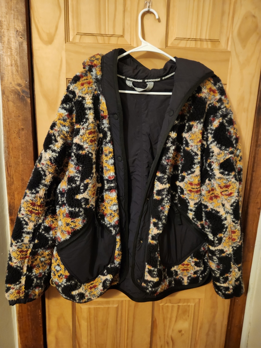 FP Free People Movement Elevation Jacquard Reversible Fleece Jacket Medium